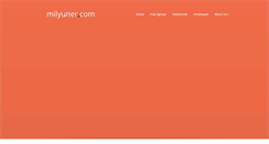 Desktop Screenshot of milyuner.com